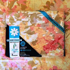 ❌SOLD❌ Vtg 60’s Mod Floral Double Bed Sheet Set